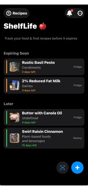 ShelfLife: Food Tracker screenshot 1