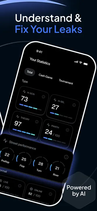Runout Poker Trainer GTO Coach screenshot 2
