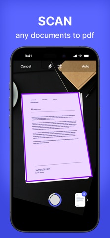 Document Scanner, Scan to PDF iPhone screenshot