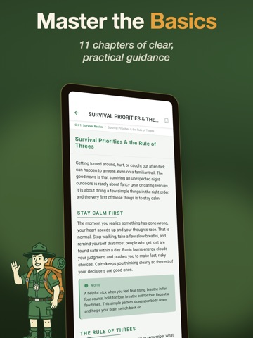 Prepared Scout iPad screenshot