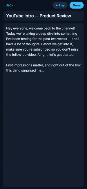 AI Teleprompter: Script Reader screenshot 2
