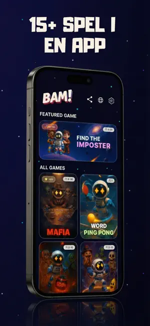 BAM! - Fest & Gruppspel iPhone screenshot 2