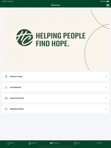 Hope City iPad screenshot