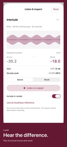Lavelt Audio Match screenshot 2