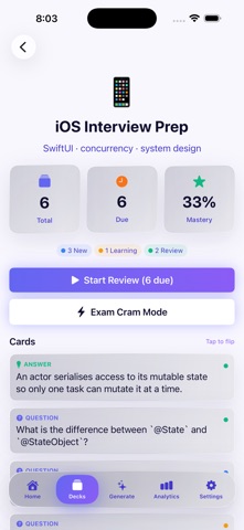 CardCraft AI iPhone screenshot
