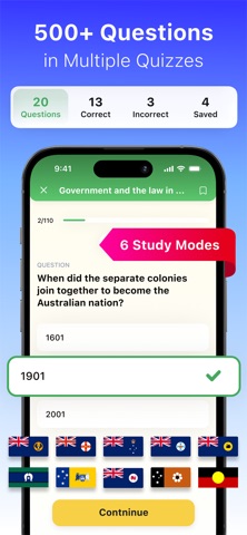 Aussie Citizenship Exam 2026 screenshot