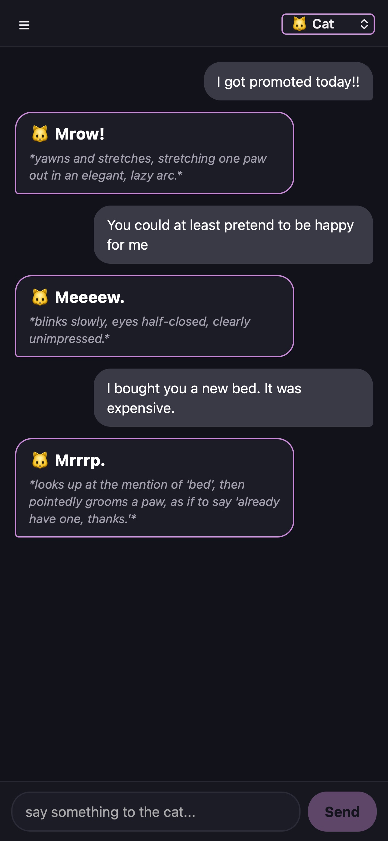 Screenshot 4 of Aineko: Chat with Animals
