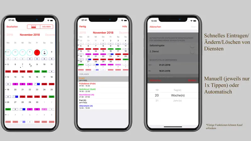 Dienstplan-Kalender Pro screenshot 1 of 6