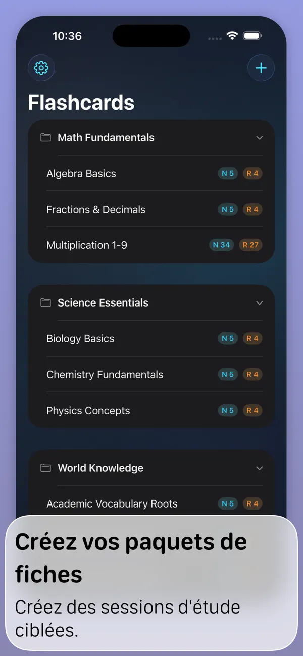 Screenshot #1 pour Cognis - Spaced Review