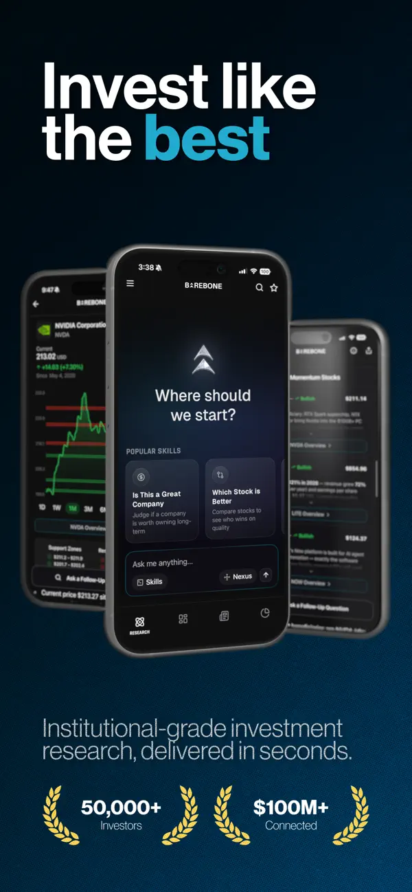 Screenshot #1 pour Barebone - AI Stock Research