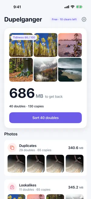 Dupelganger: Duplicate Cleaner screenshot 1