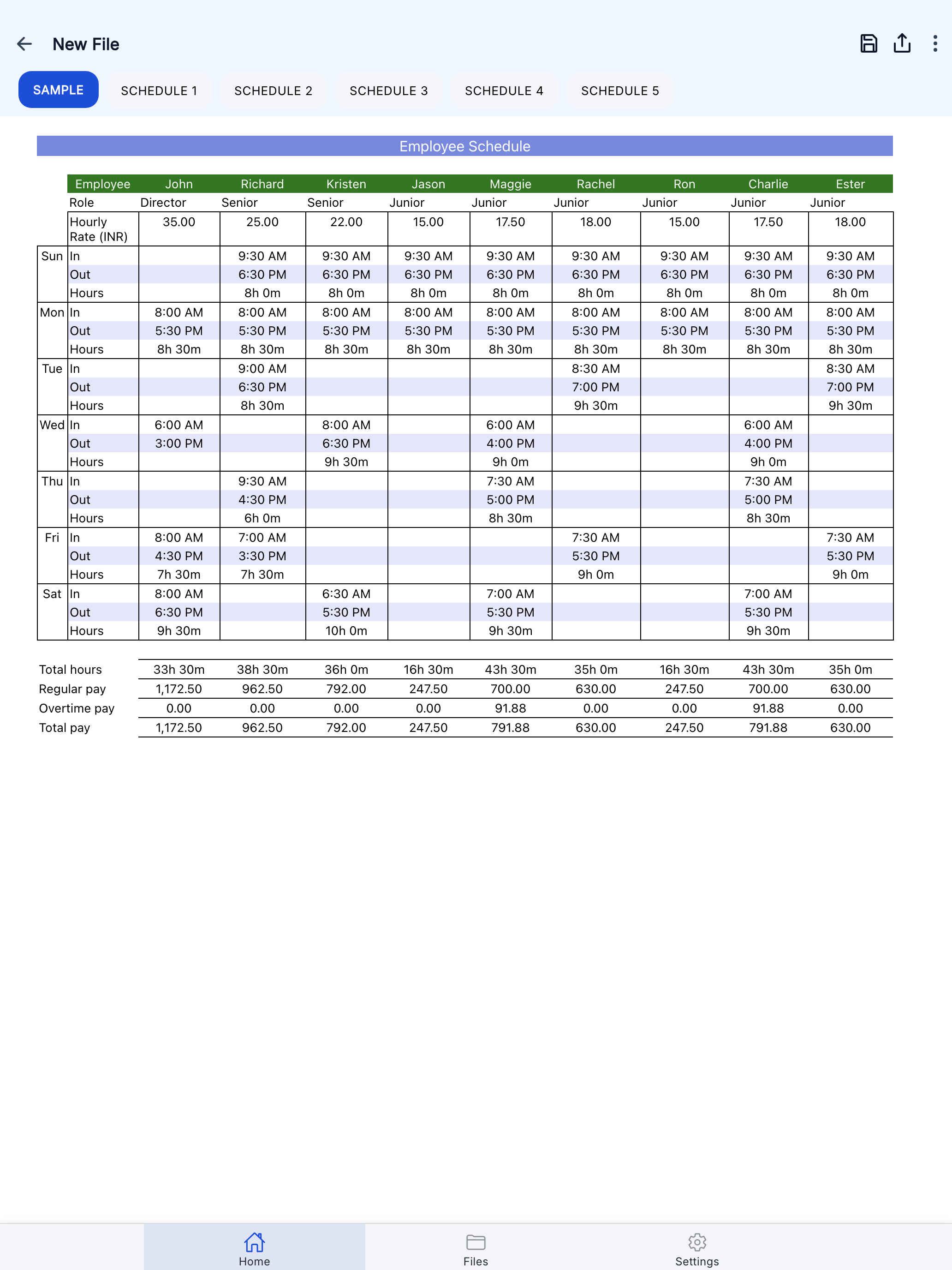 Employee Schedule Pro screenshot 8