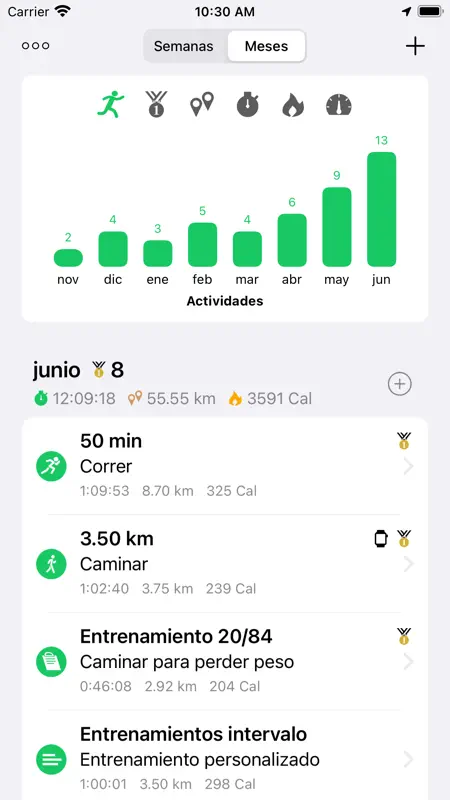 Caminar Correr Adelgazar Goals screenshot 3 of 9