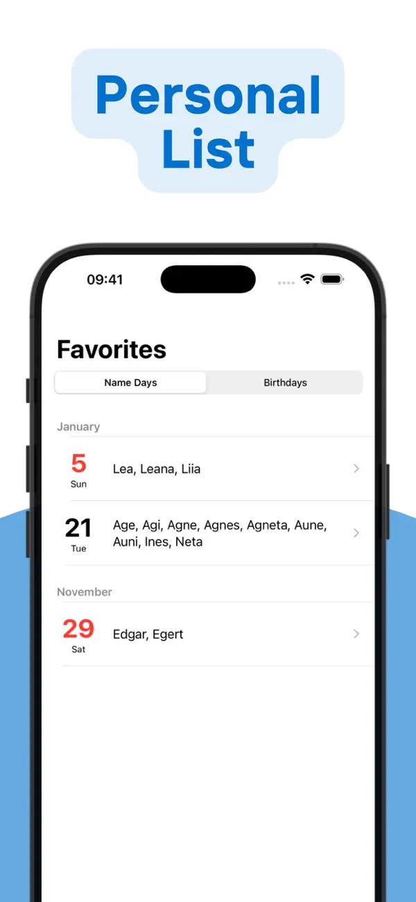 Screenshot #3 pour Estonian Name Days
