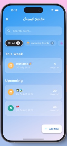 Önemli Günler screenshot