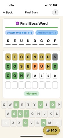 Boss Word: Scramble Word Game screenshot