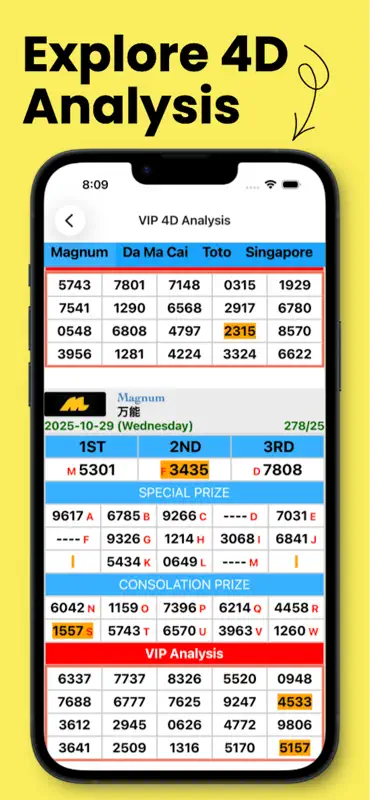 Live 4D Results 4D Lotto screenshot 3 of 8