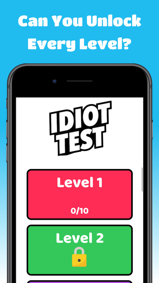 #3. Idiot Test - Quiz Game (iOS) 来自: DH3 Games