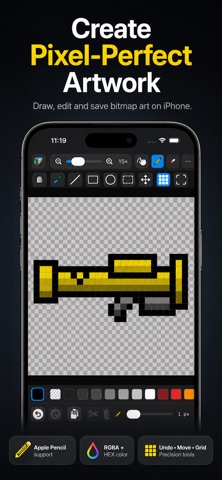 Pixel Paint Pro iPhone screenshot