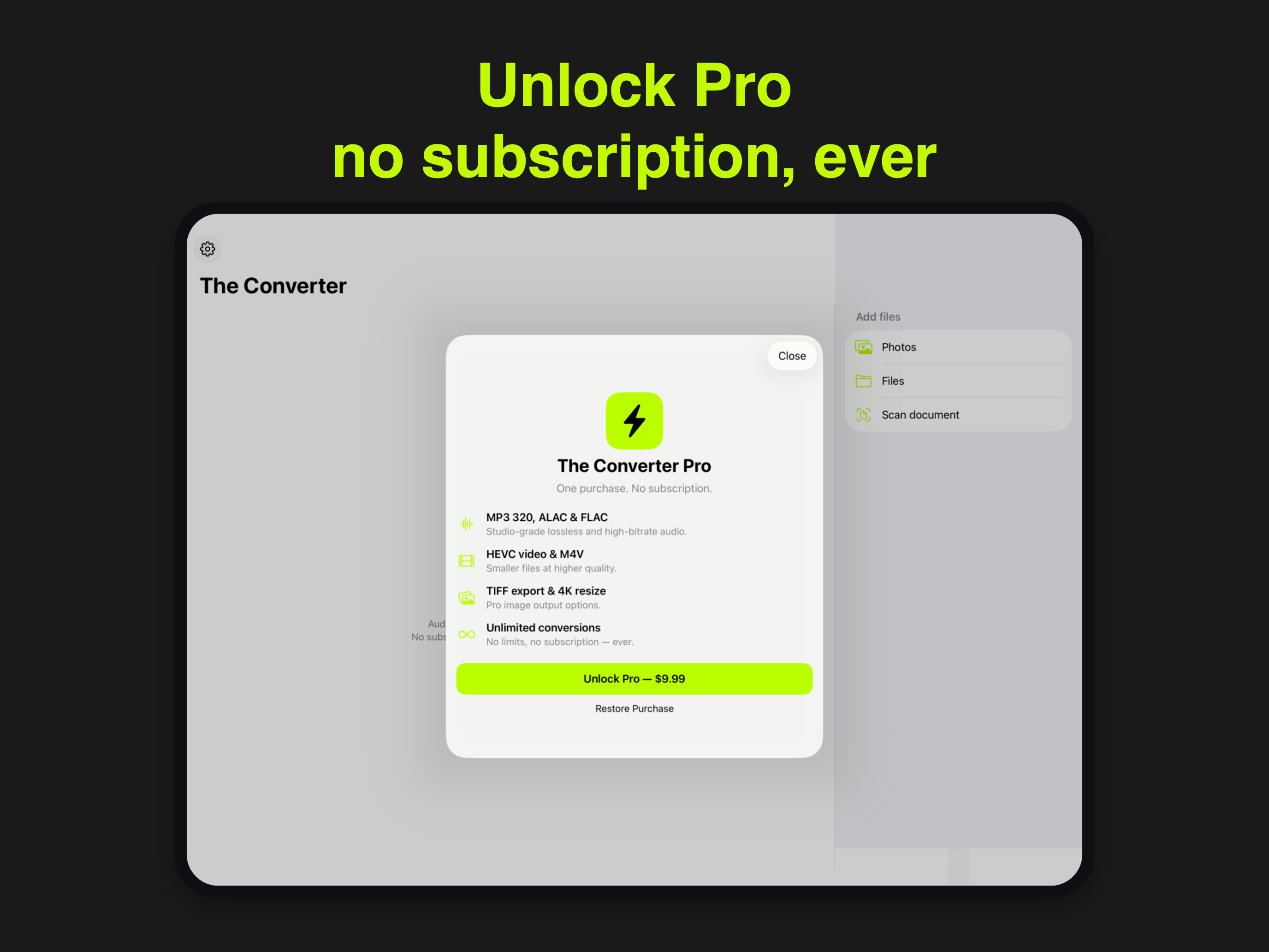 The Converter: Files & PDF