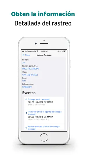 Rastrear Paquetes SV screenshot 2