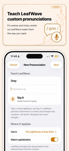 LeafWave iPhone screenshot