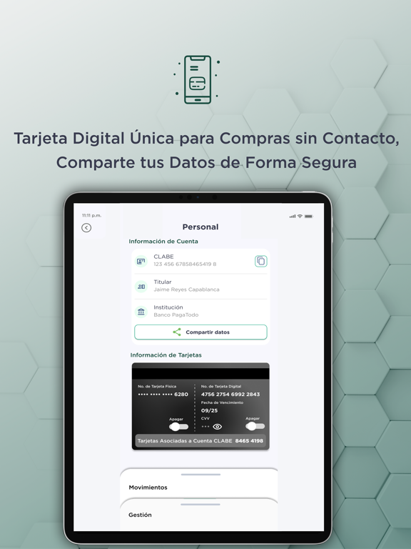 Banco PagaTodo iPad screenshot 3 - Finance app