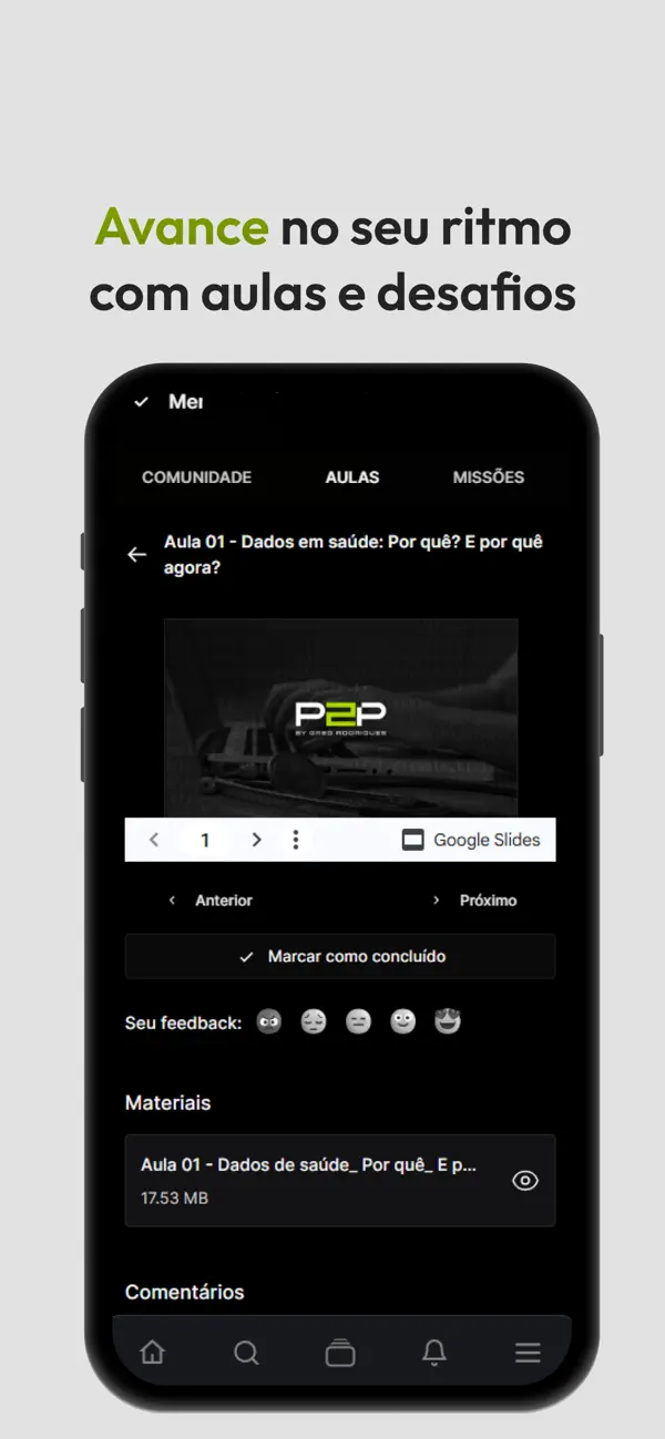 Screenshot #3 pour P2P Escola de Dados em Saúde