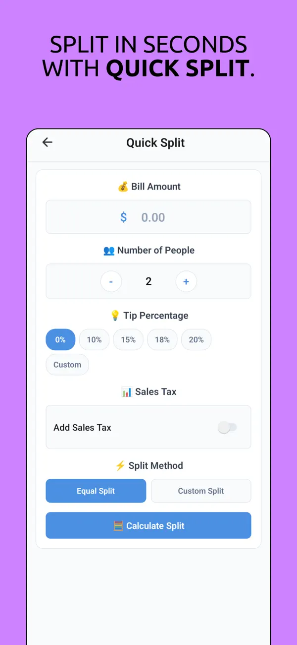 #5. SplitNest - Bill Split App (iOS) Podle: MUHAMMAD FAIZAN