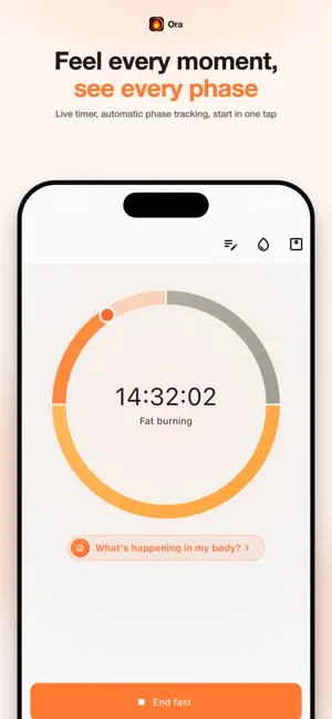 Ora: Fasting Timer screenshot 1