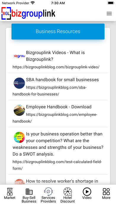 Bizgrouplink Screenshot