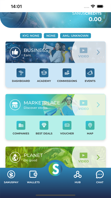 SANUSAPP 3.0 Screenshot