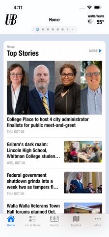 Walla Walla Union-Bulletin Screenshot 1 of 5