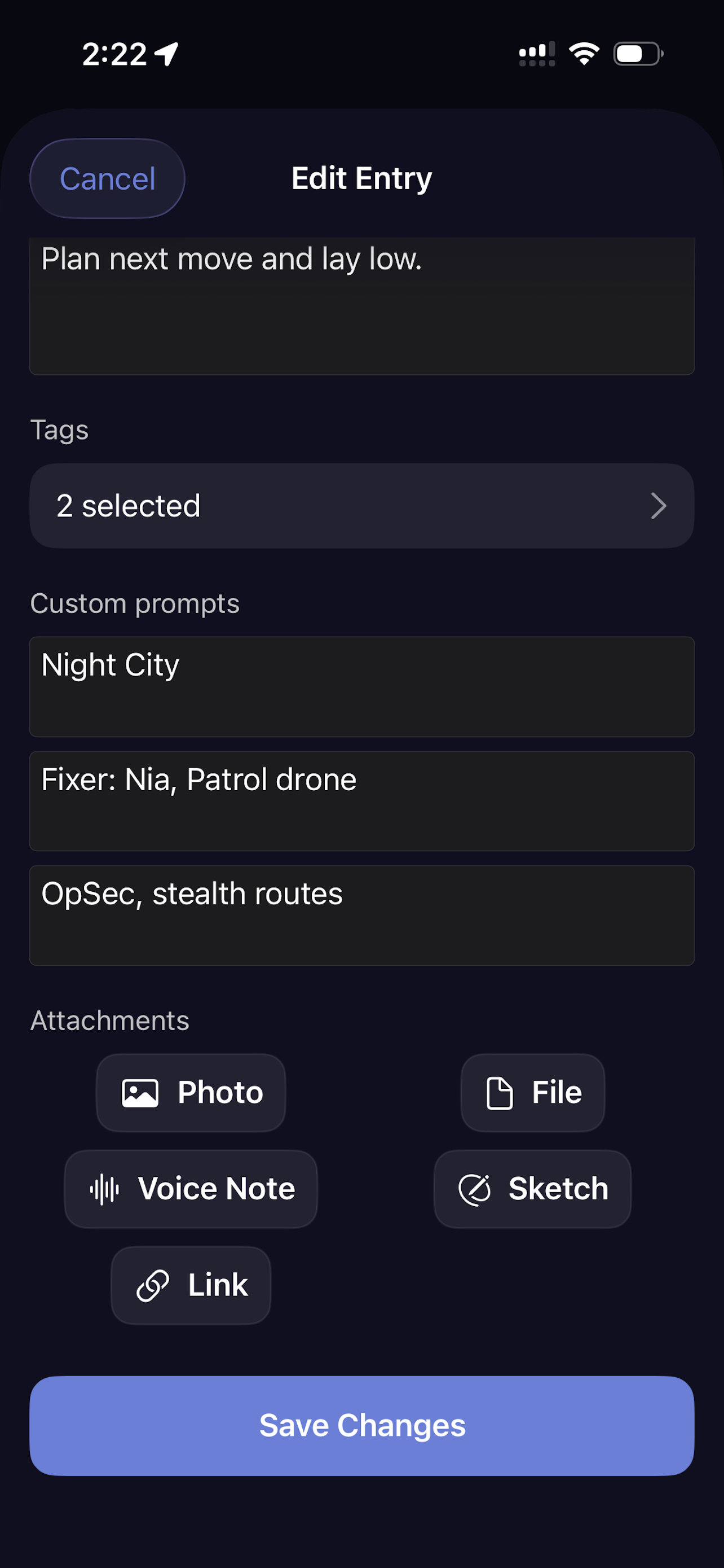 Multiverse Journal screenshot 4
