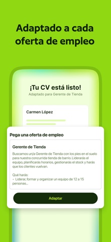 Magic CV: Currículum con IA iPhone screenshot 4