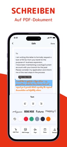 PDF Editor: Datei Bearbeiten screenshot 2