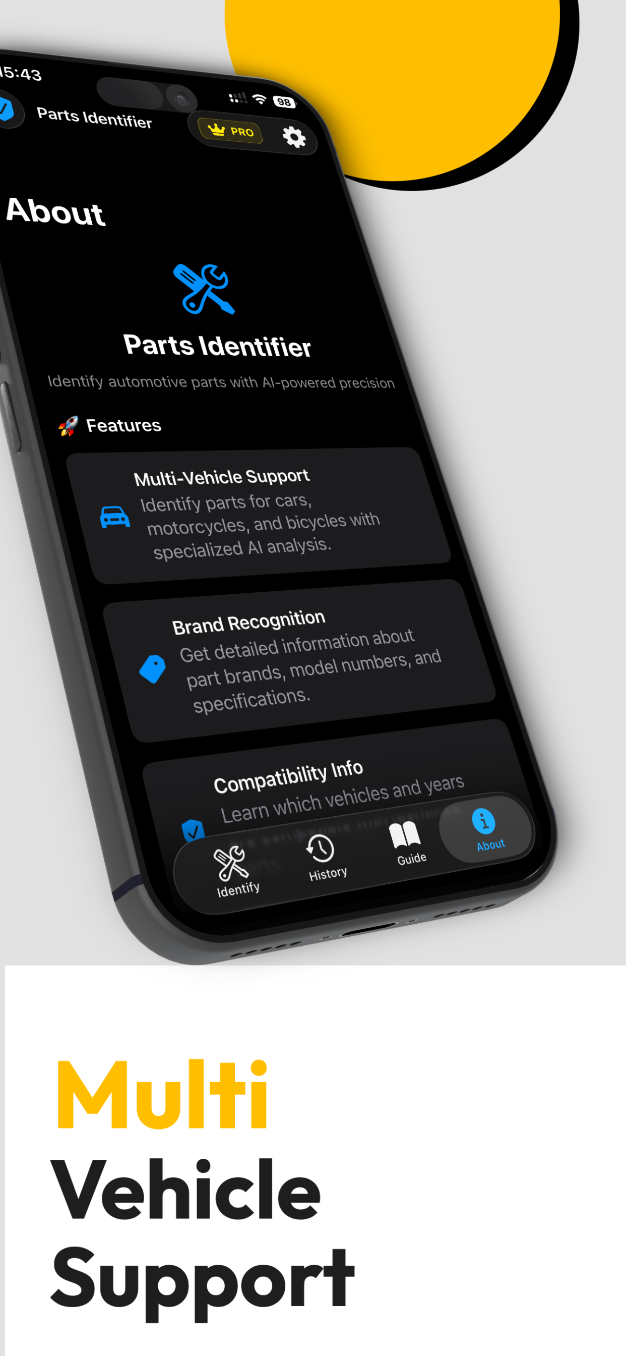 Gear Snap Car Parts AI Scanner
