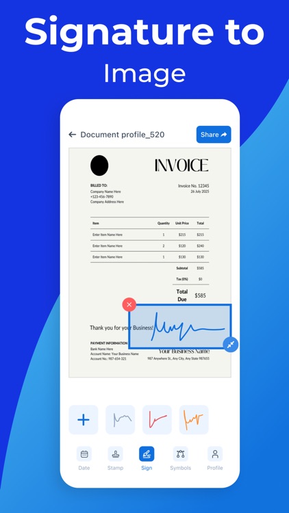 Scan Signature - Digital Sign