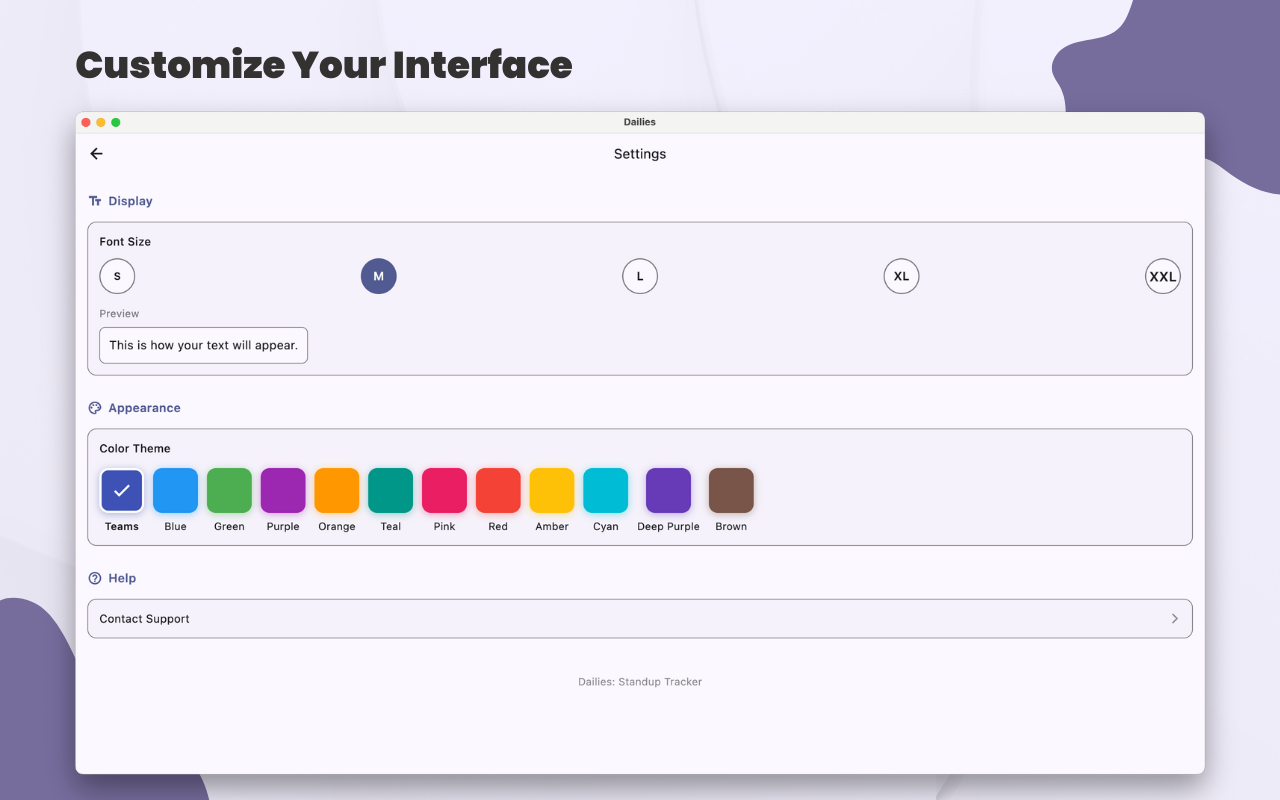Dailies: Standup Task Tracker