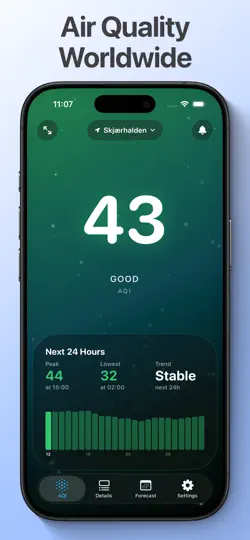 Screenshot von Air Quality Index Deluxe auf dem iPhone 1