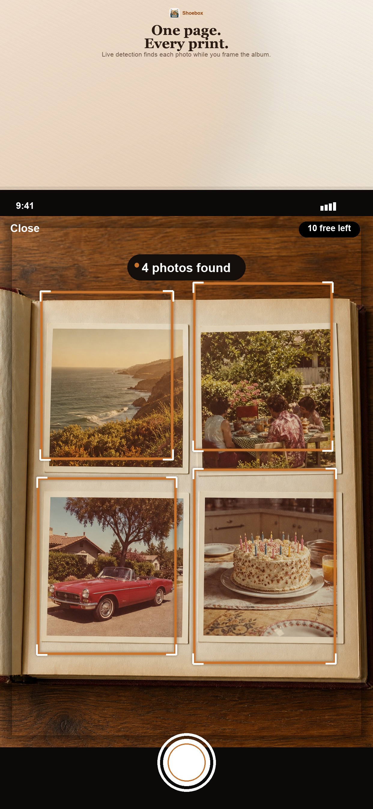 Screenshot 1 of Shoebox: Photo Scanner