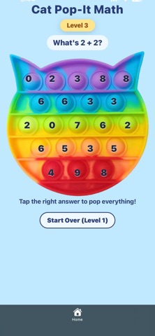 Cat Pop-It Math Screenshot 1 of 3