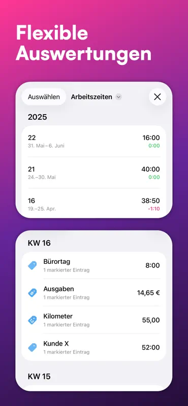 WorkTimes Arbeitszeiterfassung screenshot 6 of 9