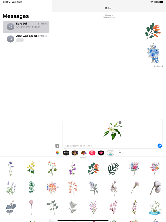 Screenshot #5 pour Beauty Spring Flower Stickers