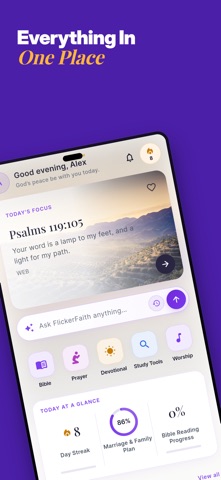 FlickerFaith Christian AI Chat iPhone screenshot