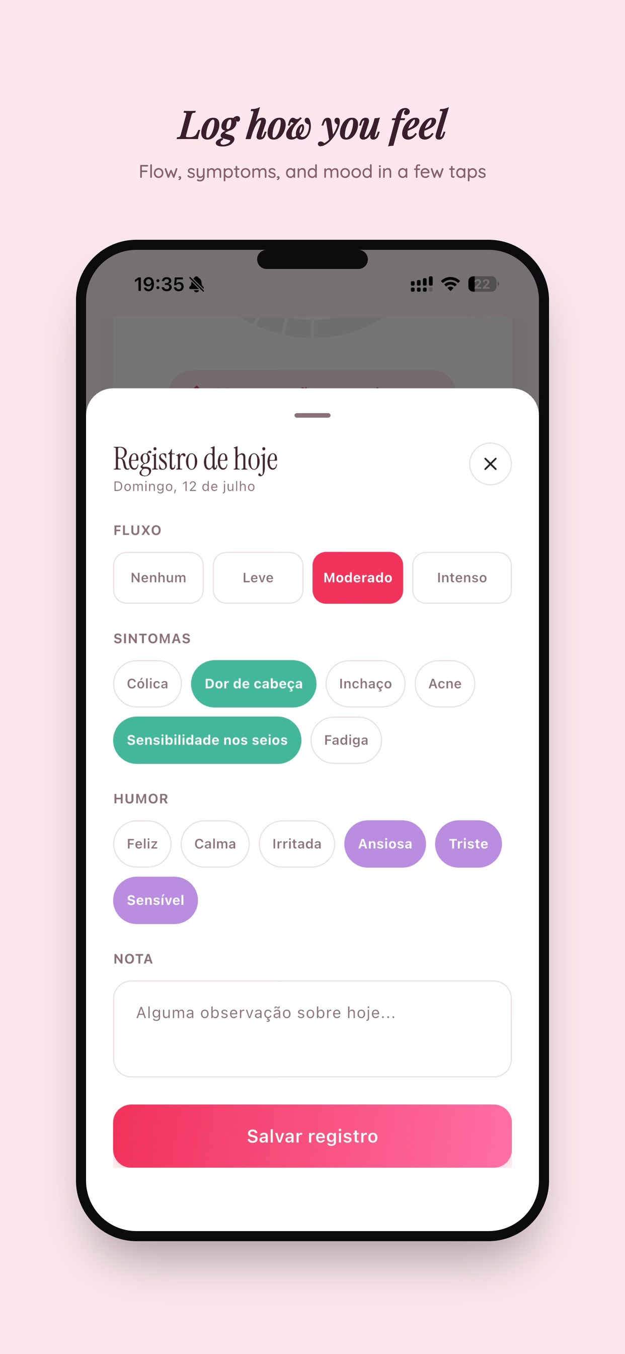 Flora: Period tracker screenshot 2