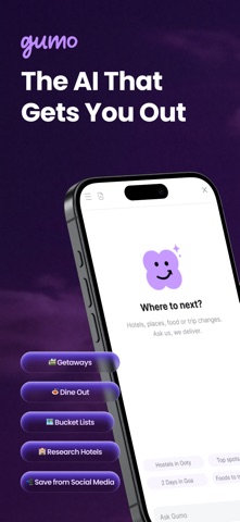 Gumo - Save, Research, Book screenshot