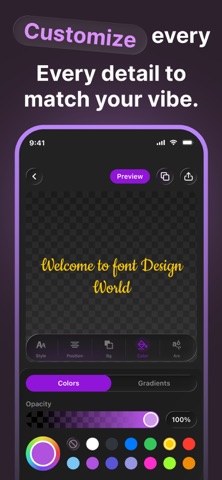 Fonts Style - Lettering Design iPhone screenshot