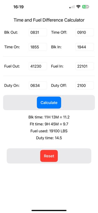 Time and Fuel Calculator screenshot 4