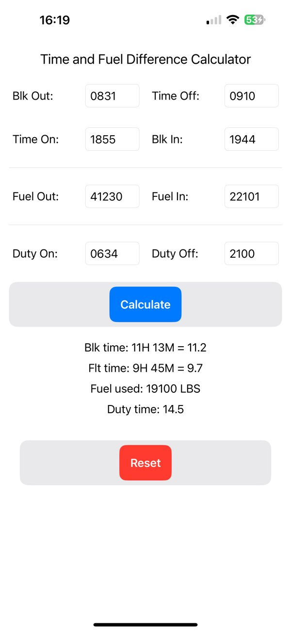 Time and Fuel Calculator screenshot 3